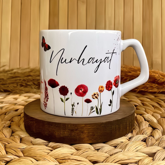 Kırmızı Düş Temalı Kişiye Özel Lüks Kupa