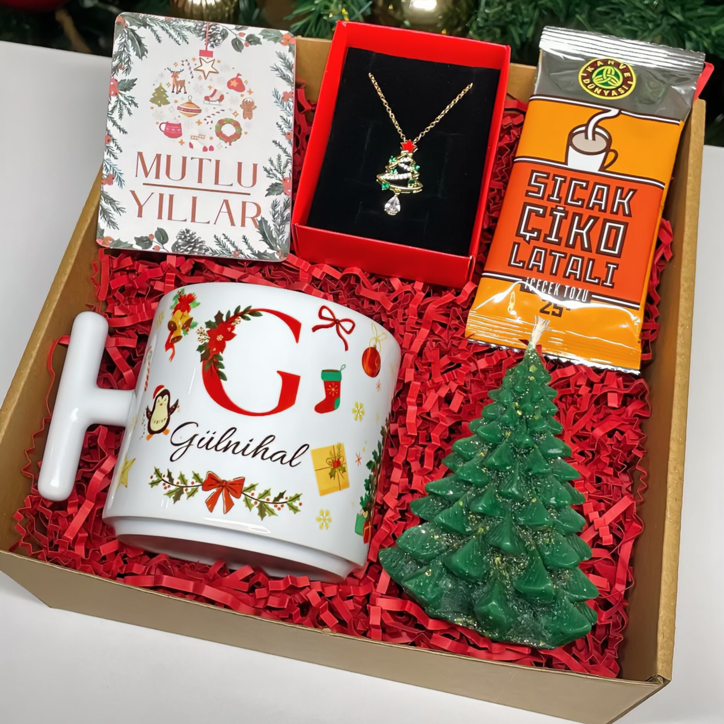 Yılbaşı Temalı Kişiye Özel Hediye Kutusu – Joy Kupa