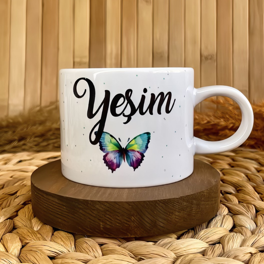 Kelebek Figürlü Kişiye Özel Elit Kupa