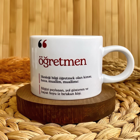 Öğretmen TDK Temalı Kişiye Özel Elit Kupa