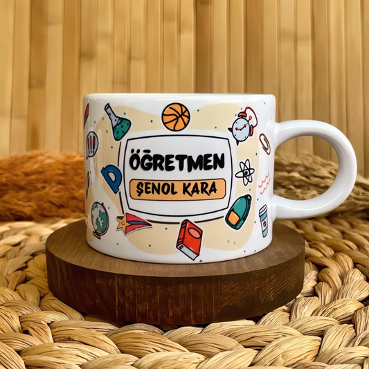 Öğretmen Eğitim Temalı Kişiye Özel Elit Kupa