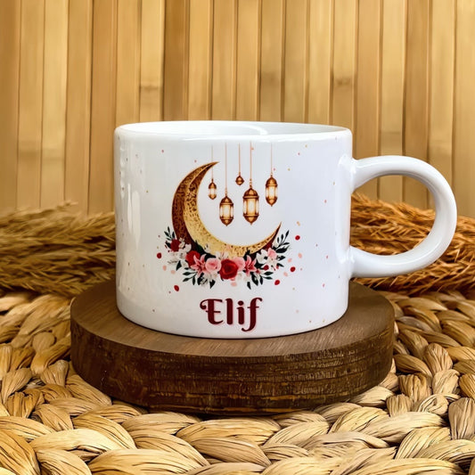 Hilal Işığı - Ramazan Temalı Kişiye Özel Elit Kupa