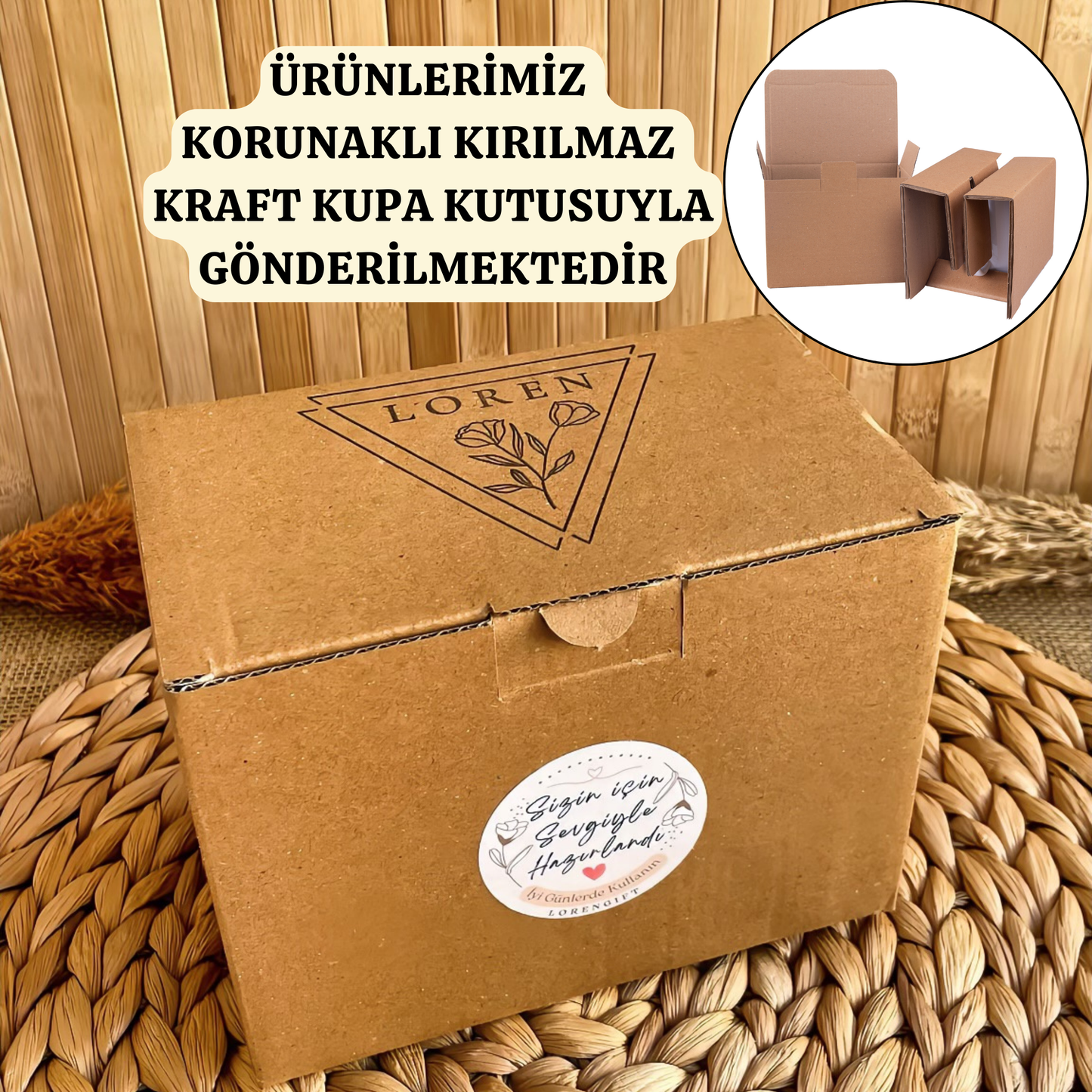 Kırmızı Çiçekli Harf Temalı Kişiye Özel Lüks Kupa