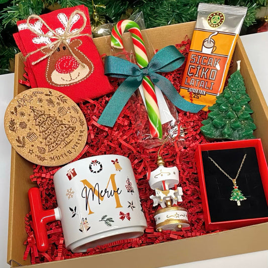 Yılbaşı Temalı Kişiye Özel Premium Hediye Kutusu - Jingle Kupa