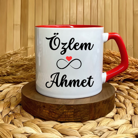 Sevgili ve Sonsuzluk Temalı Çiftlere Özel Lüks Kupa