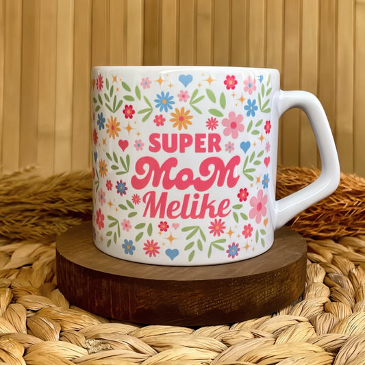 Super Mom Temalı Kişiye Özel Lüks Kupa