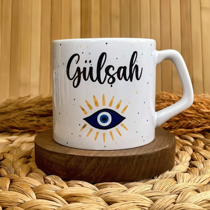 Nazar Göz Temalı Kişiye Özel Lüks Kupa