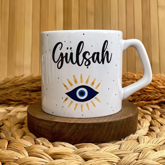 Nazar Göz Temalı Kişiye Özel Lüks Kupa