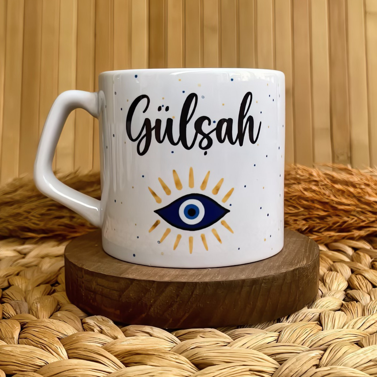 Nazar Göz Temalı Kişiye Özel Lüks Kupa