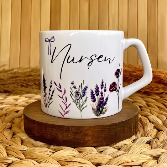 Lavanta Bahçesi Temalı Kişiye Özel Lüks Kupa