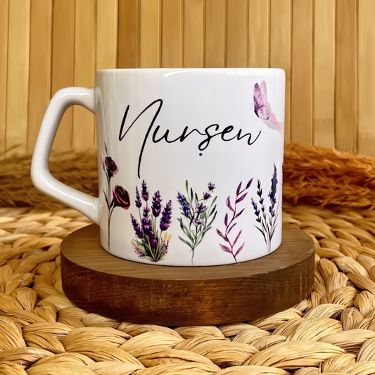 Lavanta Bahçesi Temalı Kişiye Özel Lüks Kupa