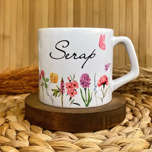 Renkli Harmoni Temalı Kişiye Özel Lüks Kupa