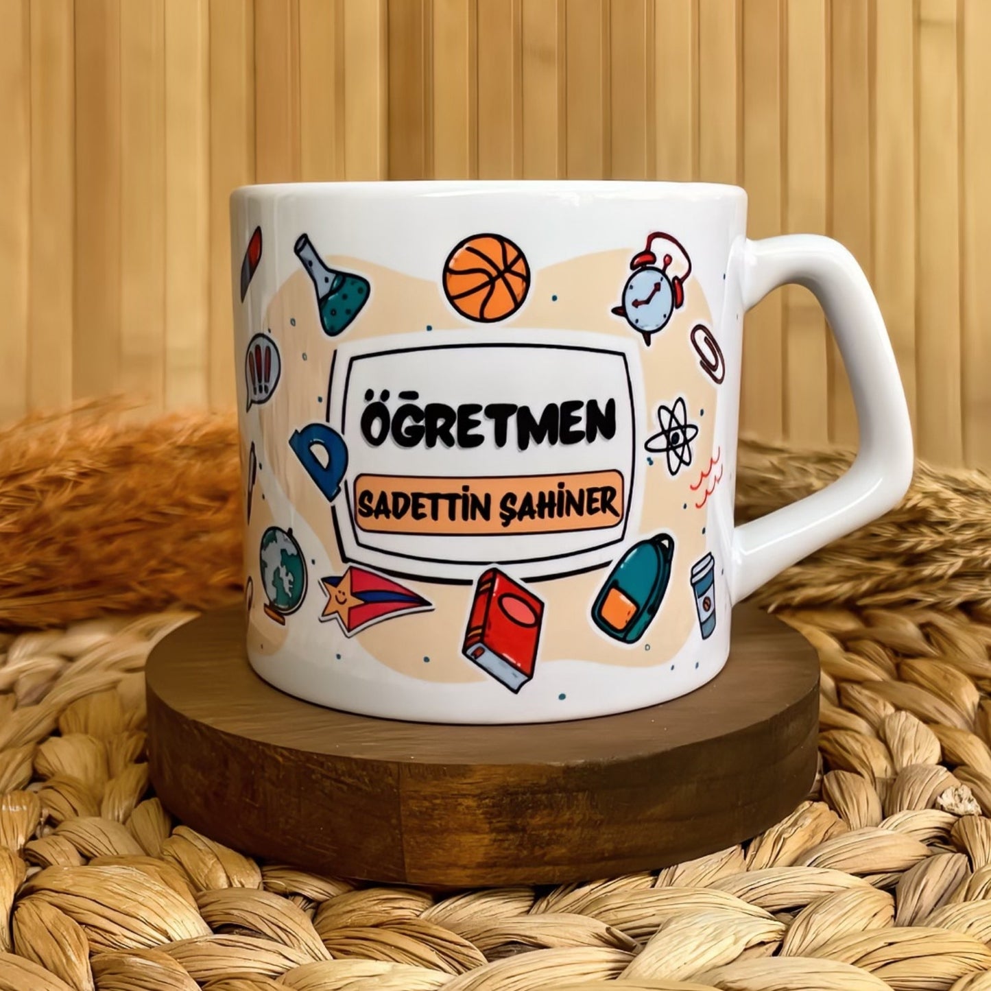 Öğretmen Eğitim Temalı Kişiye Özel Lüks Kupa