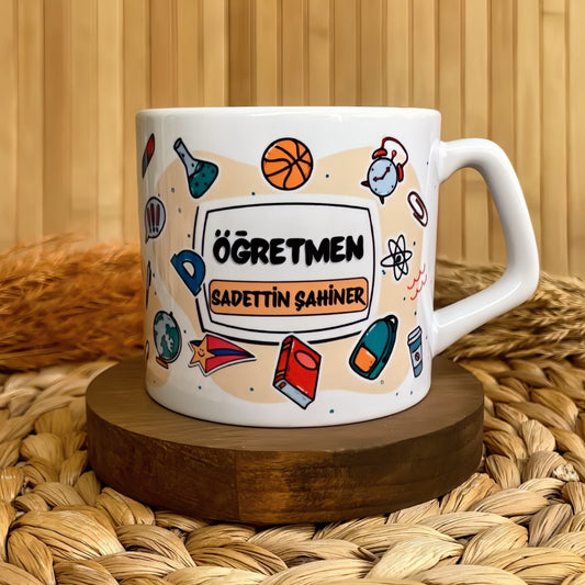 Öğretmen Eğitim Temalı Kişiye Özel Lüks Kupa