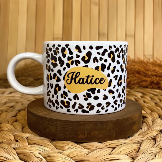 Leopar Temalı Kişiye Özel Elit Kupa