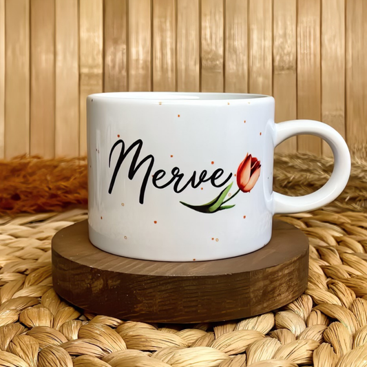 Lale Temalı Kişiye Özel Elit Kupa