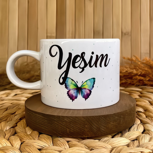 Kelebek Figürlü Kişiye Özel Elit Kupa