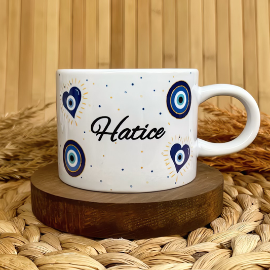 Nazar Temalı Kişiye Özel Elit Kupa