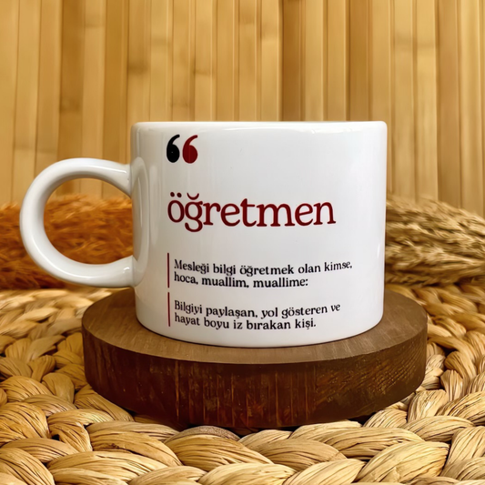 Öğretmen TDK Temalı Kişiye Özel Elit Kupa