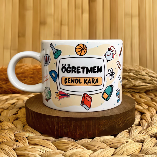 Öğretmen Eğitim Temalı Kişiye Özel Elit Kupa