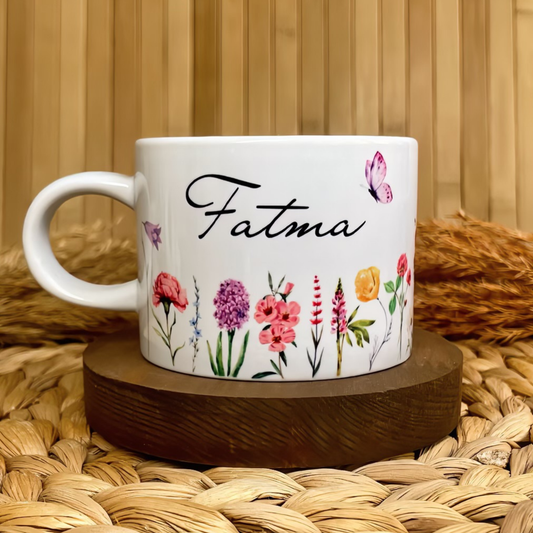 Renkli Harmoni Temalı Kişiye Özel Elit Kupa