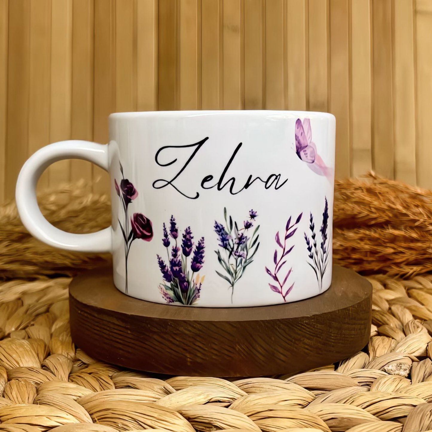 Lavanta Bahçesi Temalı Kişiye Özel Elit Kupa