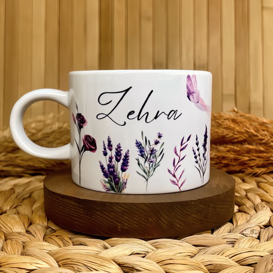 Lavanta Bahçesi Temalı Kişiye Özel Elit Kupa