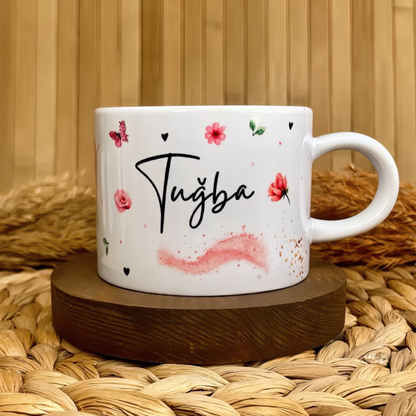 Romantik Şerit Temalı Kişiye Özel Elit Kupa