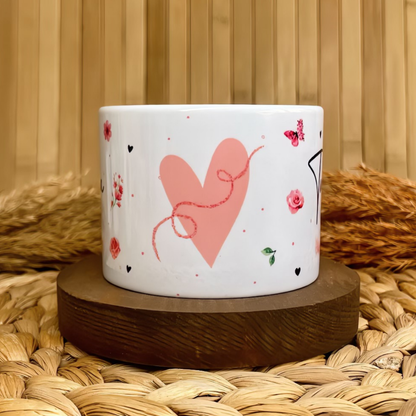 Romantik Şerit Temalı Kişiye Özel Elit Kupa