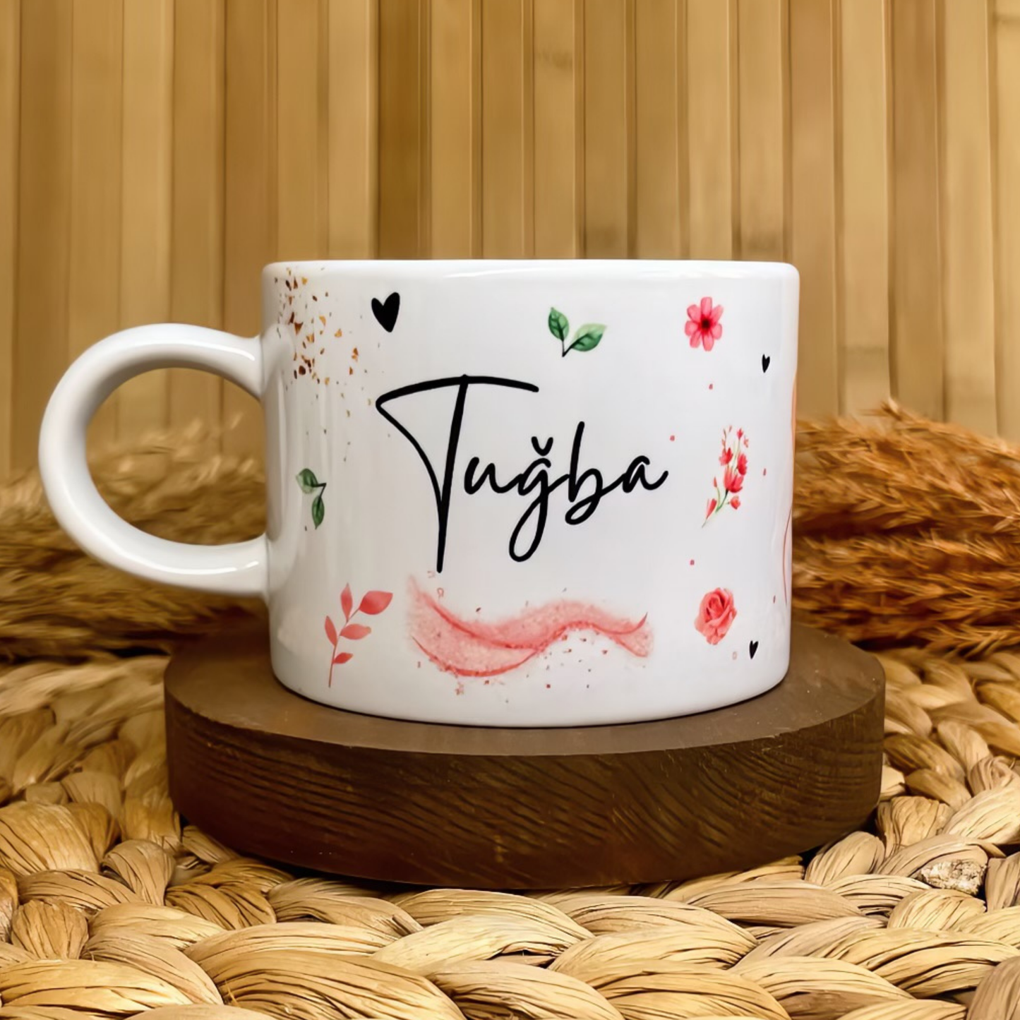 Romantik Şerit Temalı Kişiye Özel Elit Kupa