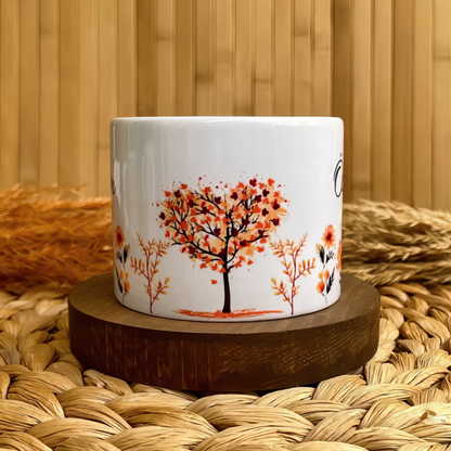 Pastel Sonbahar Temalı Kişiye Özel Elit Kupa