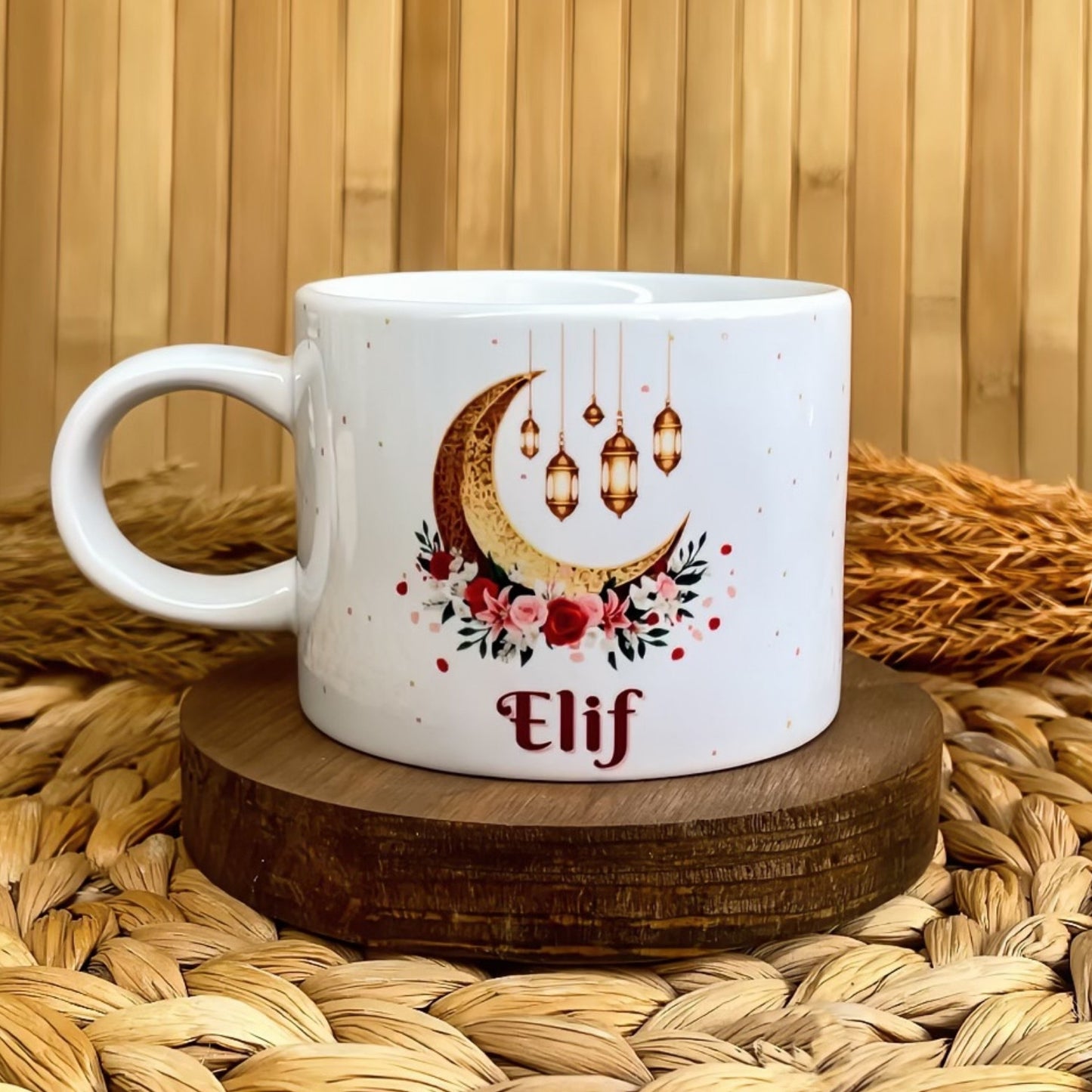 Hilal Işığı - Ramazan Temalı Kişiye Özel Elit Kupa