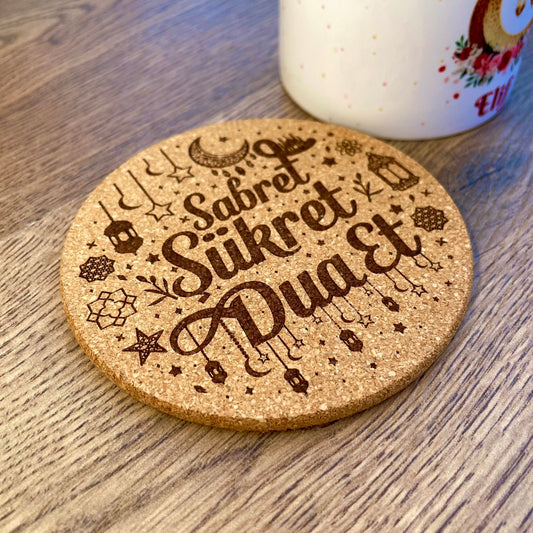 Ramazan Temalı Mantar Bardak Altlığı (1 Adet)