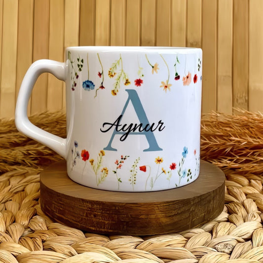 Çiçeklerin Dansı Temalı Kişiye Özel Lüks Kupa