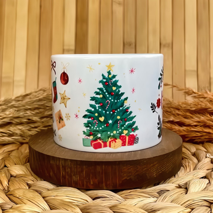 Yılbaşı Temalı Kişiye Özel İsimli Porselen Elit Kupa - Joy