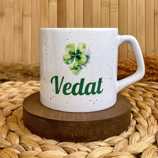 Yonca Temalı Kişiye Özel Lüks Kupa