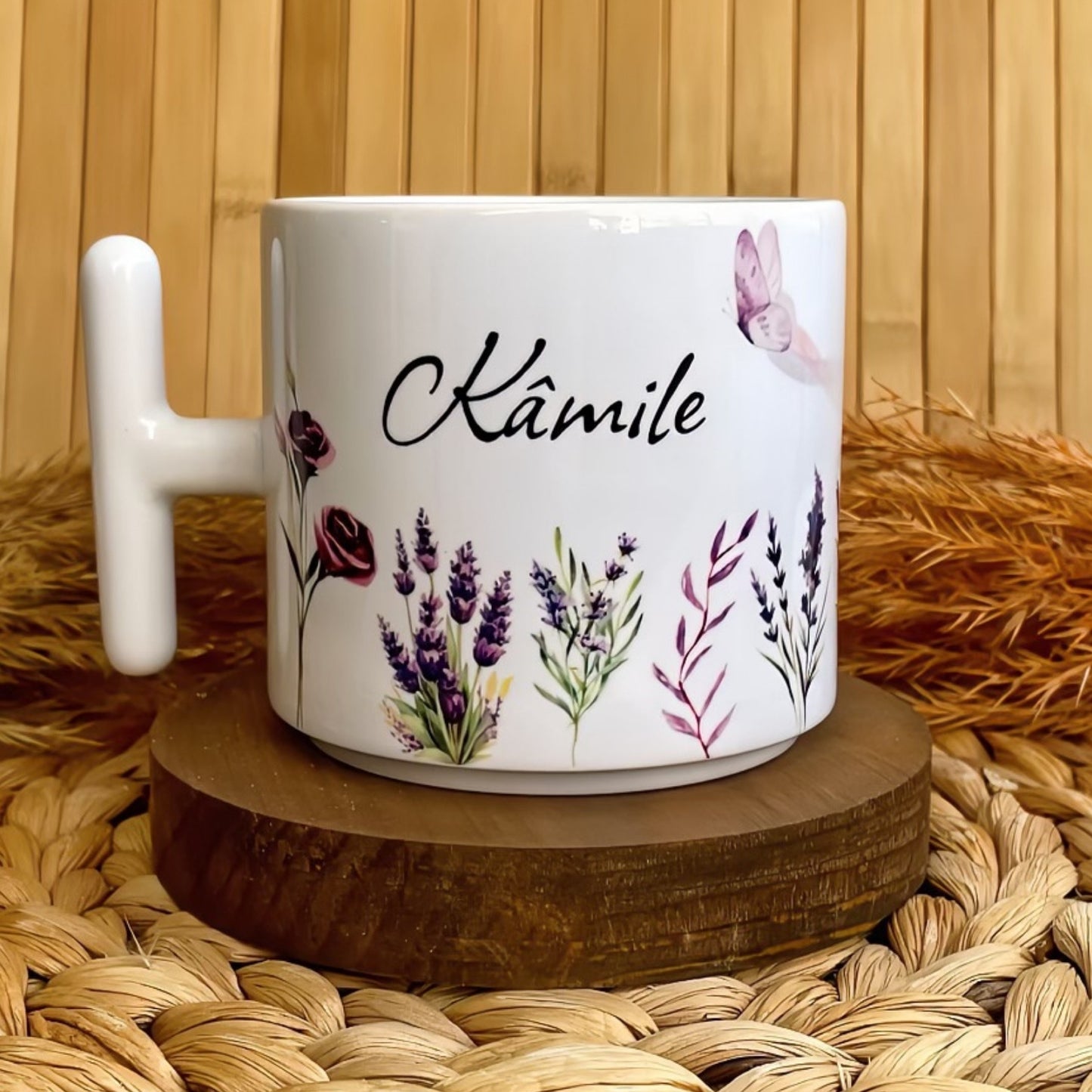 Lavanta Bahçesi Temalı Kişiye Özel T Kupa