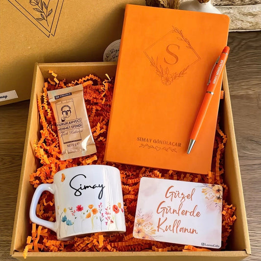 Bahar Huzuru – Lüks Kupa & Defter ve Kalem Hediye Kutusu