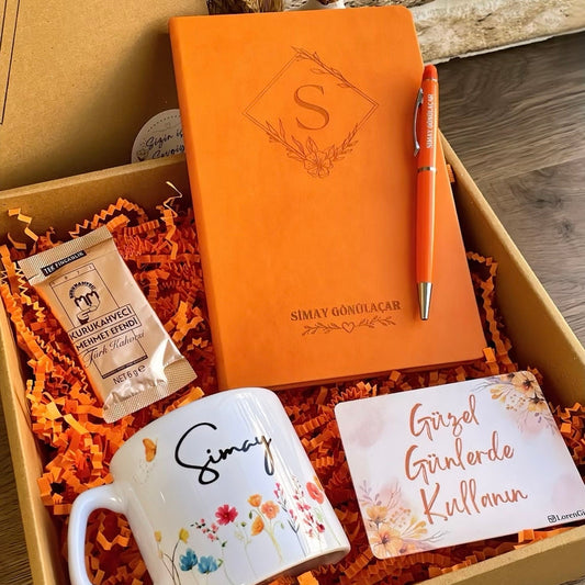 Bahar Huzuru – Lüks Kupa & Defter ve Kalem Hediye Kutusu