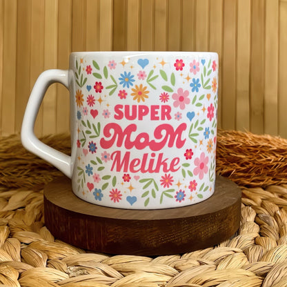 Super Mom Temalı Kişiye Özel Lüks Kupa